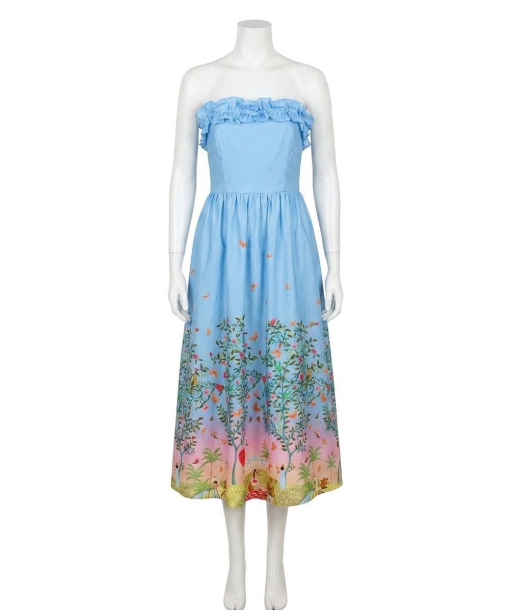 NEW ALDEN ADAIR cathrine dress in blue
